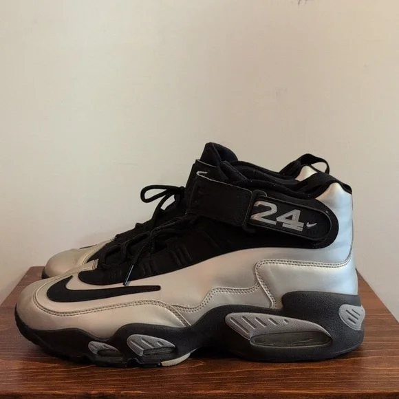 Nike Air Griffey Max 1 Metallic Silver Sz 13 - Picture 3 of 8